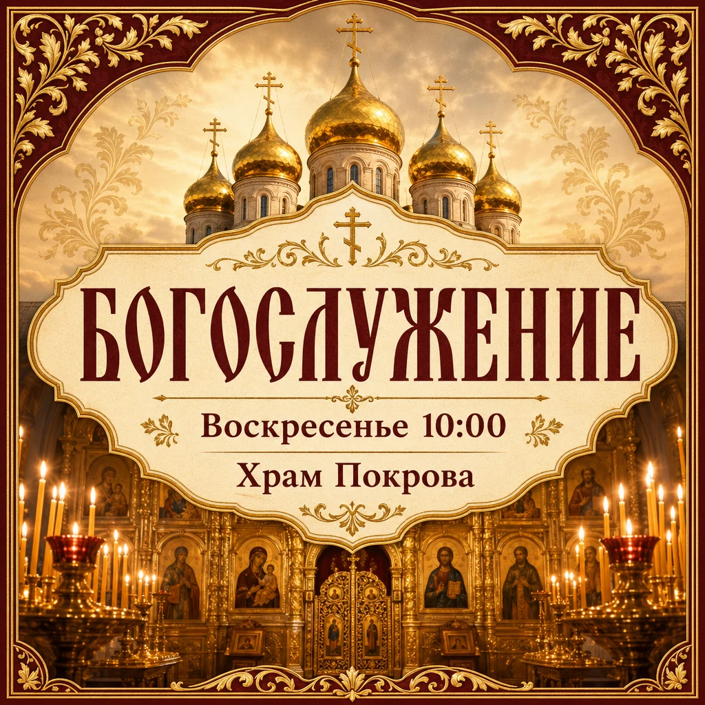 Пример приходской эмблемы в стиле Фавора
