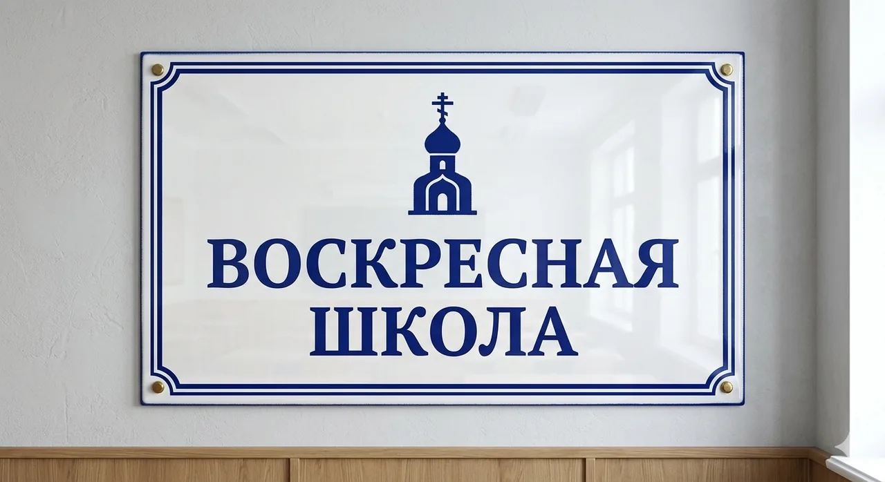Знак воскресной школы — пример для Фавора