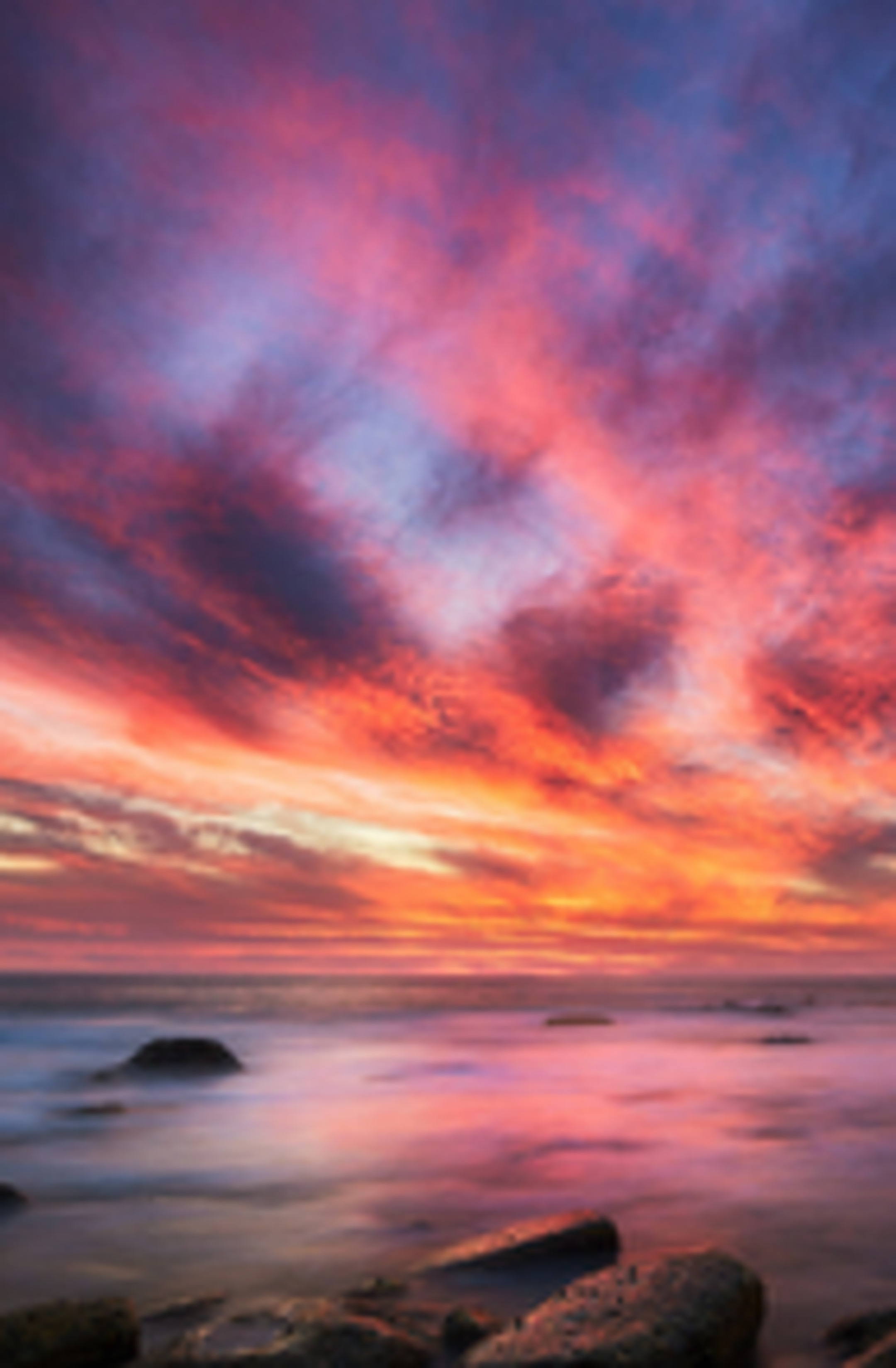 Кинематографичный закат у моря